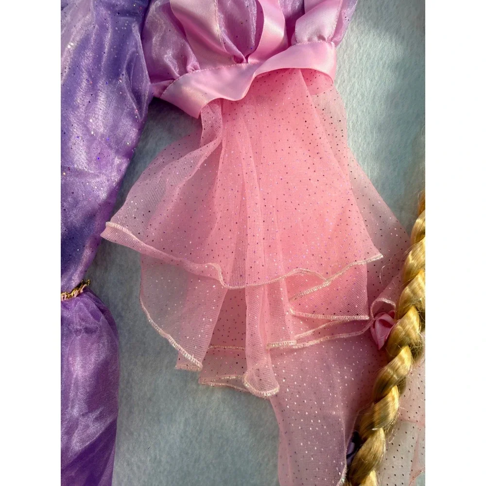 Disney Store Rapunzel Tangled Costume Dress Braided Headband 9/10 Purple Kids